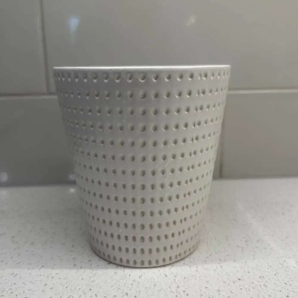 Sandstone Colored Ceramic Flower Pot